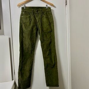 Levi's Olive Corduroy Men's Pants